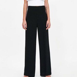 Zara Black Wide Leg High Waisted Pants